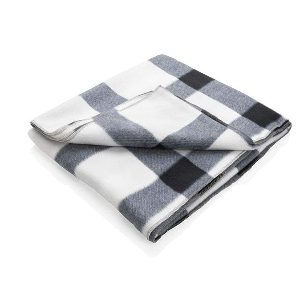 White - Front - XD Collection Fleece Plaid Blanket