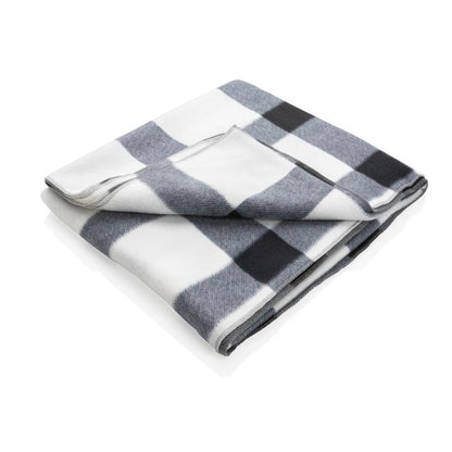 White - Front - XD Collection Fleece Plaid Blanket