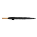 Black - Side - XD Collection Impact Aware Bamboo RPET Stick Umbrella