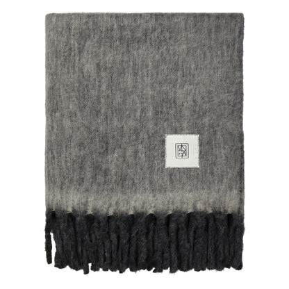 Grey - Back - Vinga Saletto Wool Blend Blanket