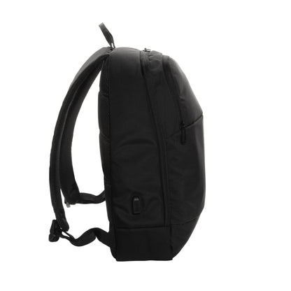 Black - Side - Swiss Peak Modern Aware Laptop Backpack
