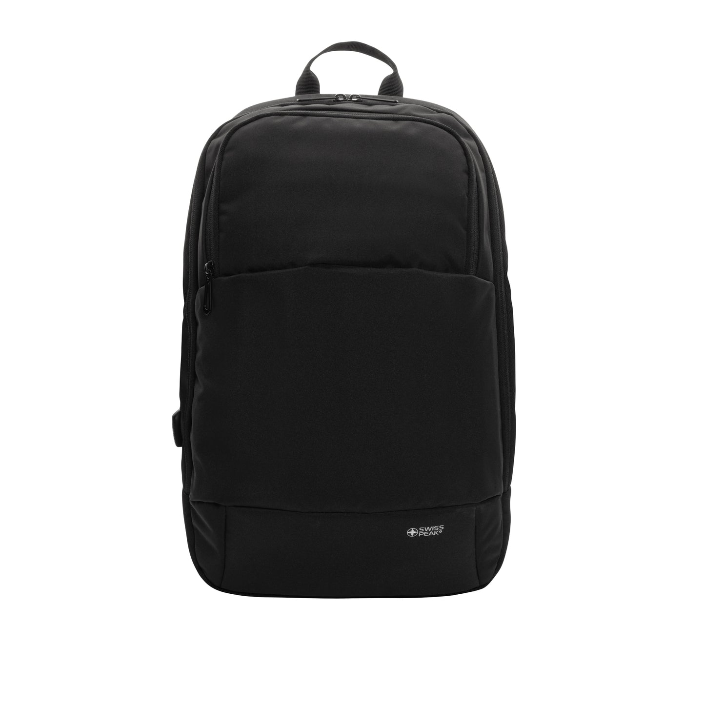 Black - Front - Swiss Peak Modern Aware Laptop Backpack
