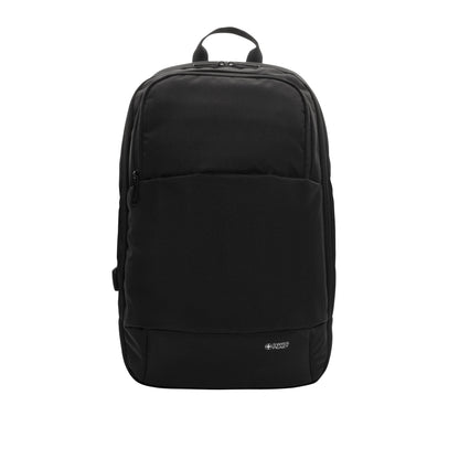 Black - Front - Swiss Peak Modern Aware Laptop Backpack