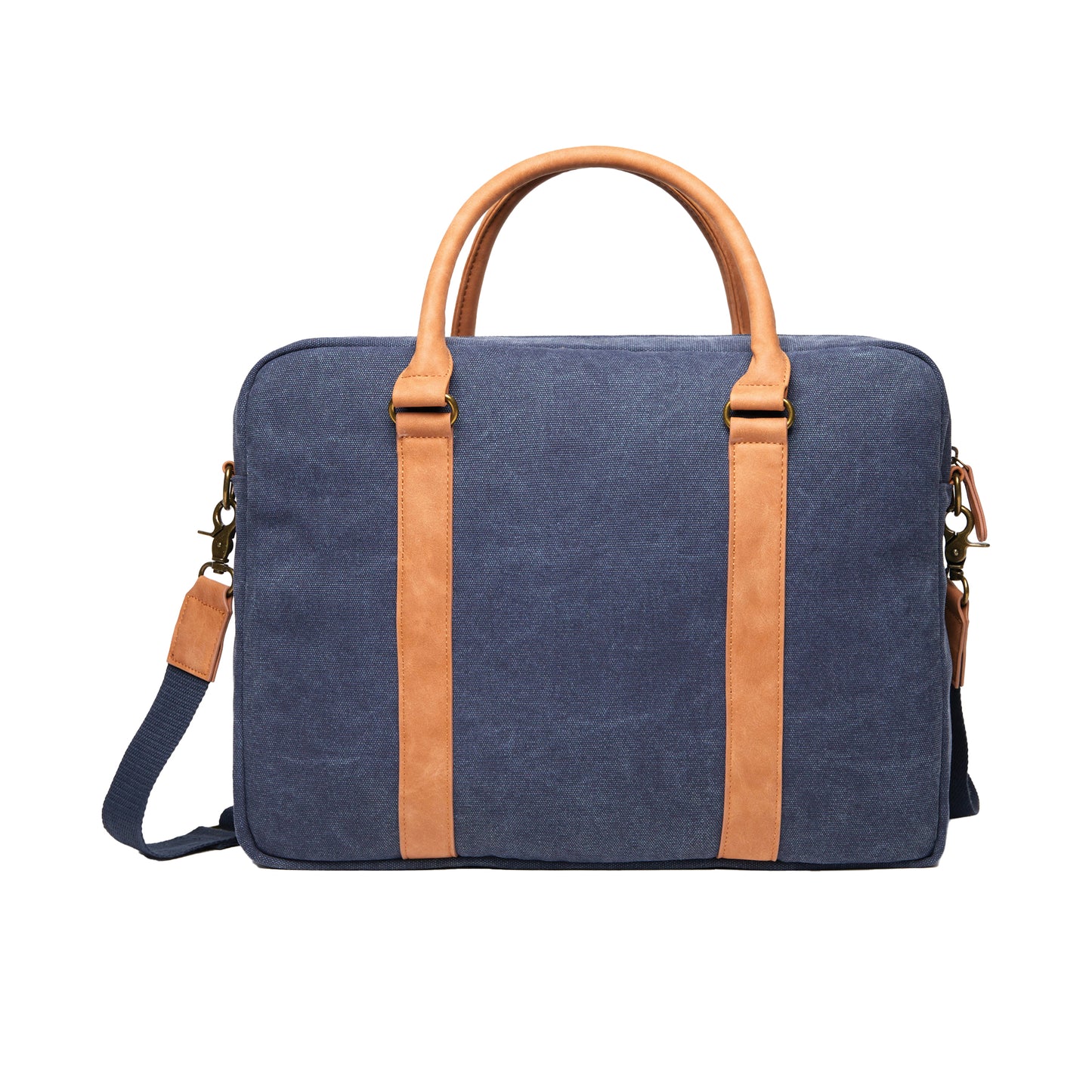 Navy - Back - Vinga Bosler Canvas Recycled 0.35L Laptop Bag