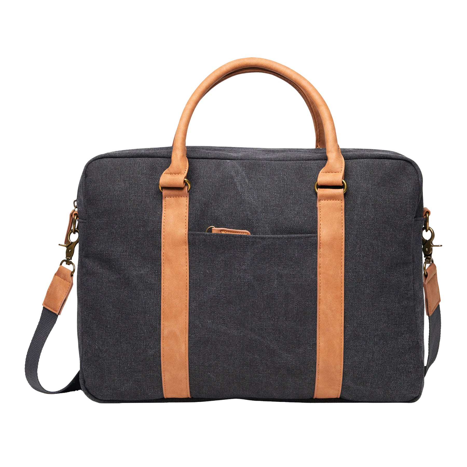 Black - Front - Vinga Bosler Canvas Recycled 0.35L Laptop Bag