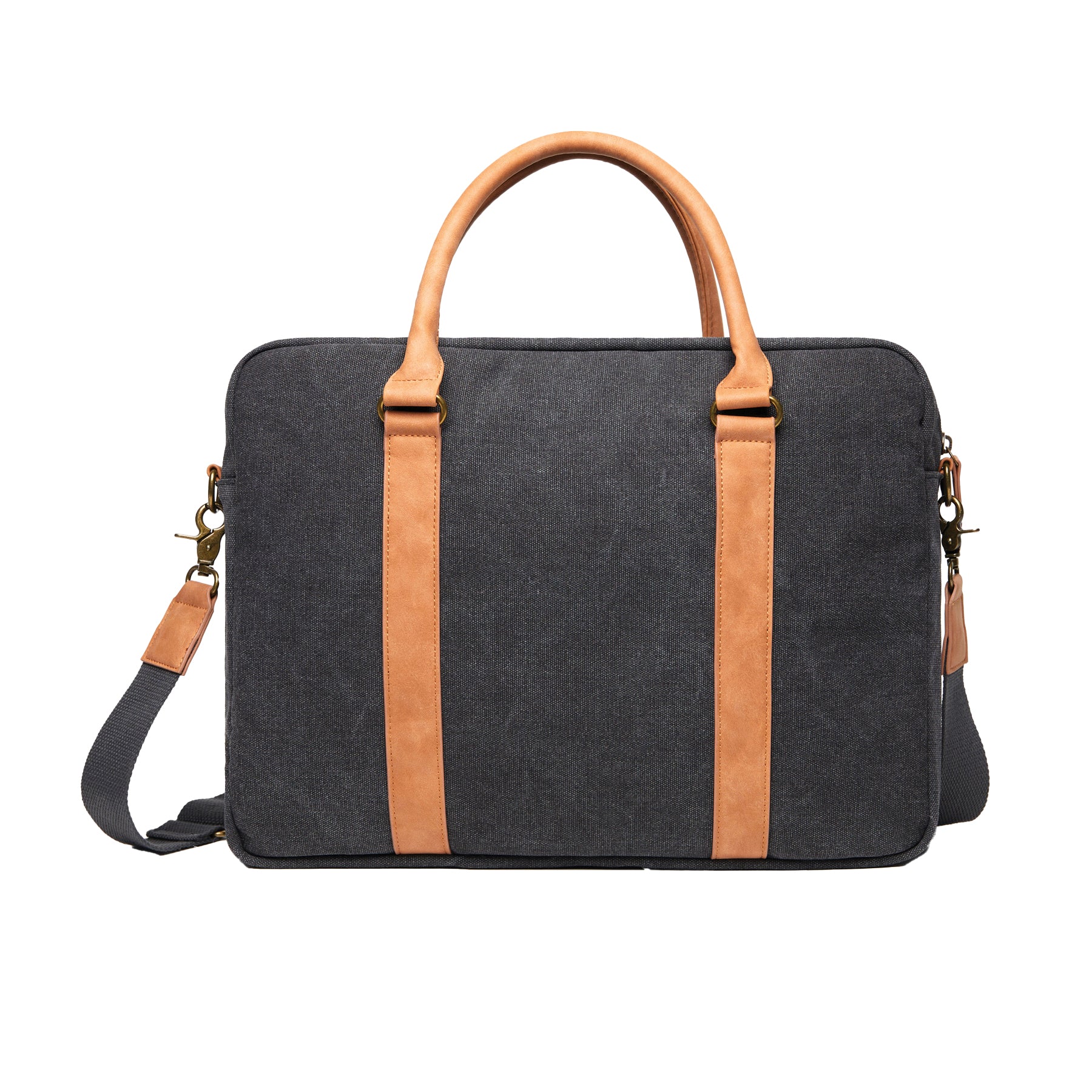 Black - Back - Vinga Bosler Canvas Recycled 0.35L Laptop Bag