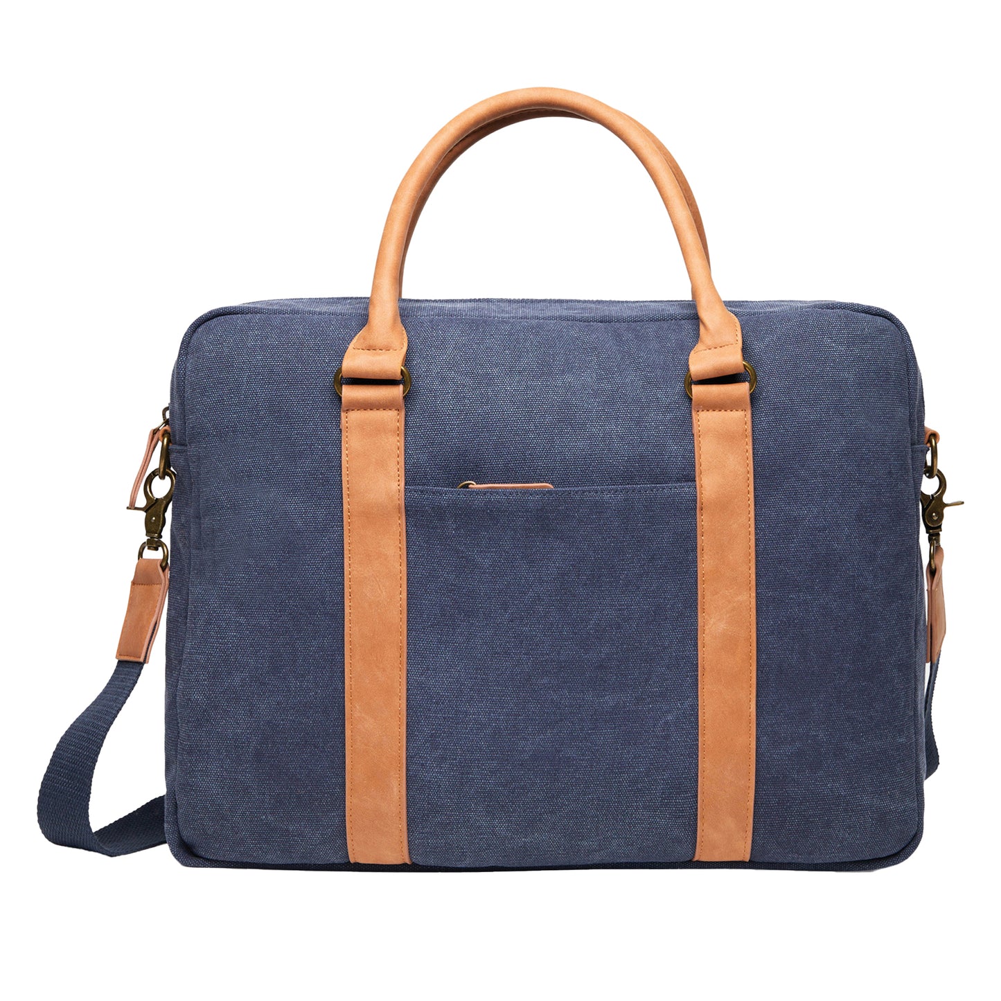Navy - Front - Vinga Bosler Canvas Recycled 0.35L Laptop Bag