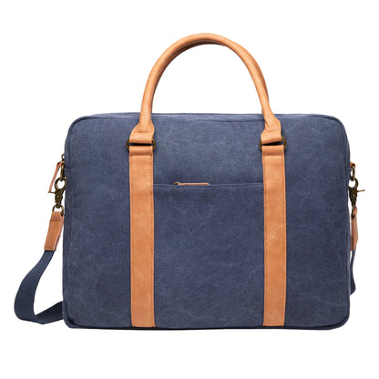Navy - Front - Vinga Bosler Canvas Recycled 0.35L Laptop Bag
