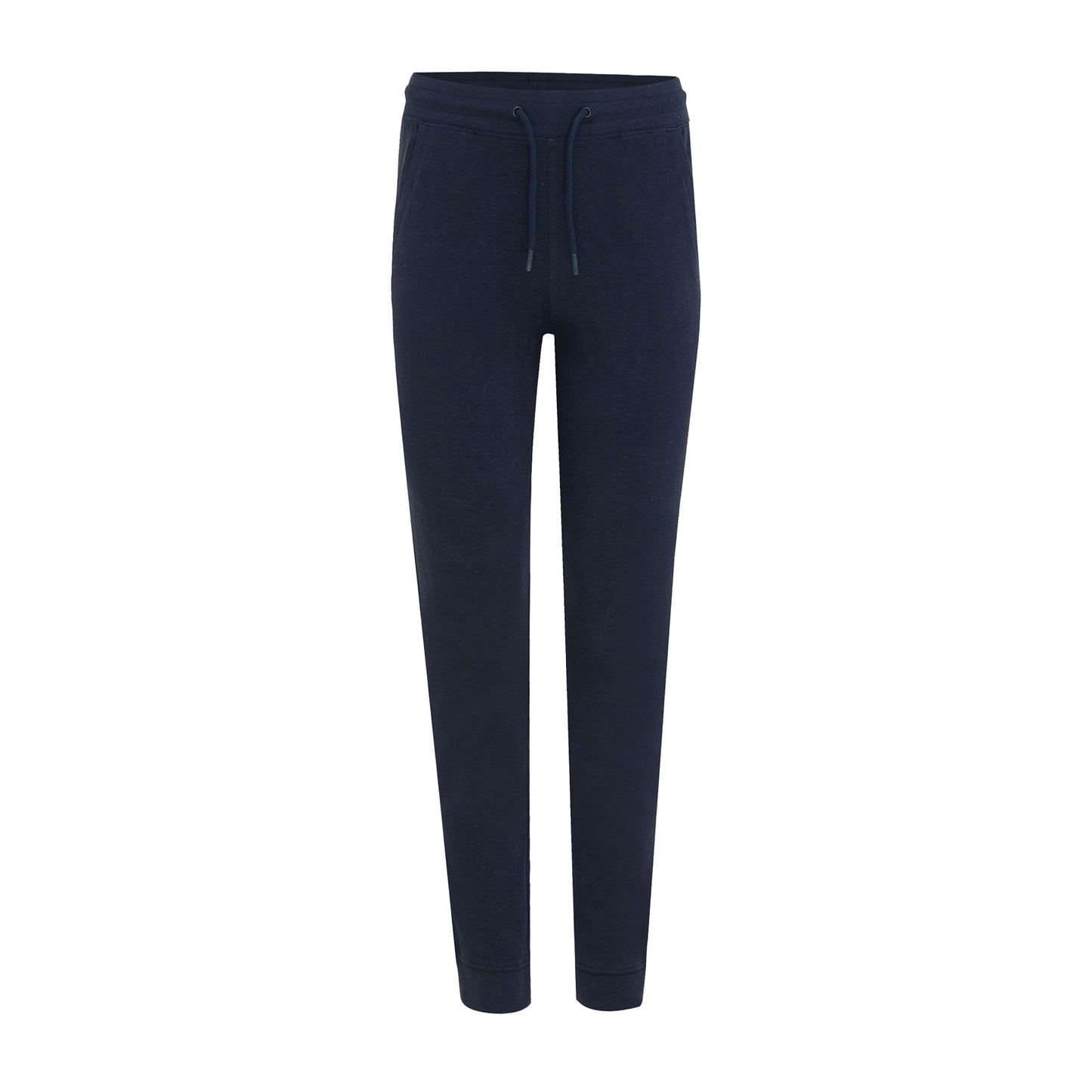 Navy - Front - Iqoniq Unisex Adult Cooper Recycled Cotton Jogging Bottoms
