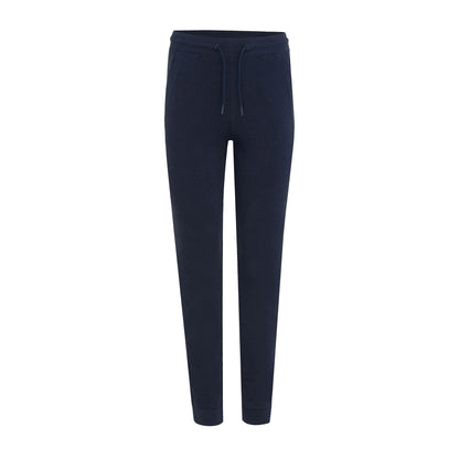 Navy - Front - Iqoniq Unisex Adult Cooper Recycled Cotton Jogging Bottoms
