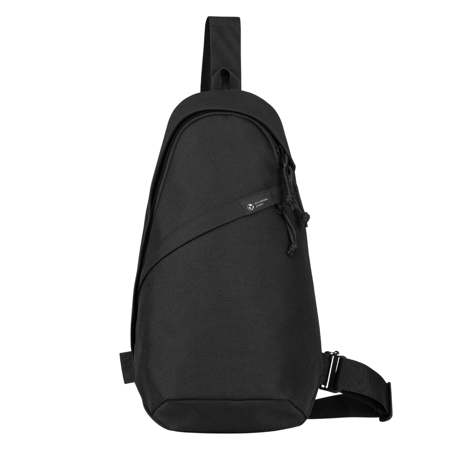 Black - Front - XD Collection RPET Sling Backpack