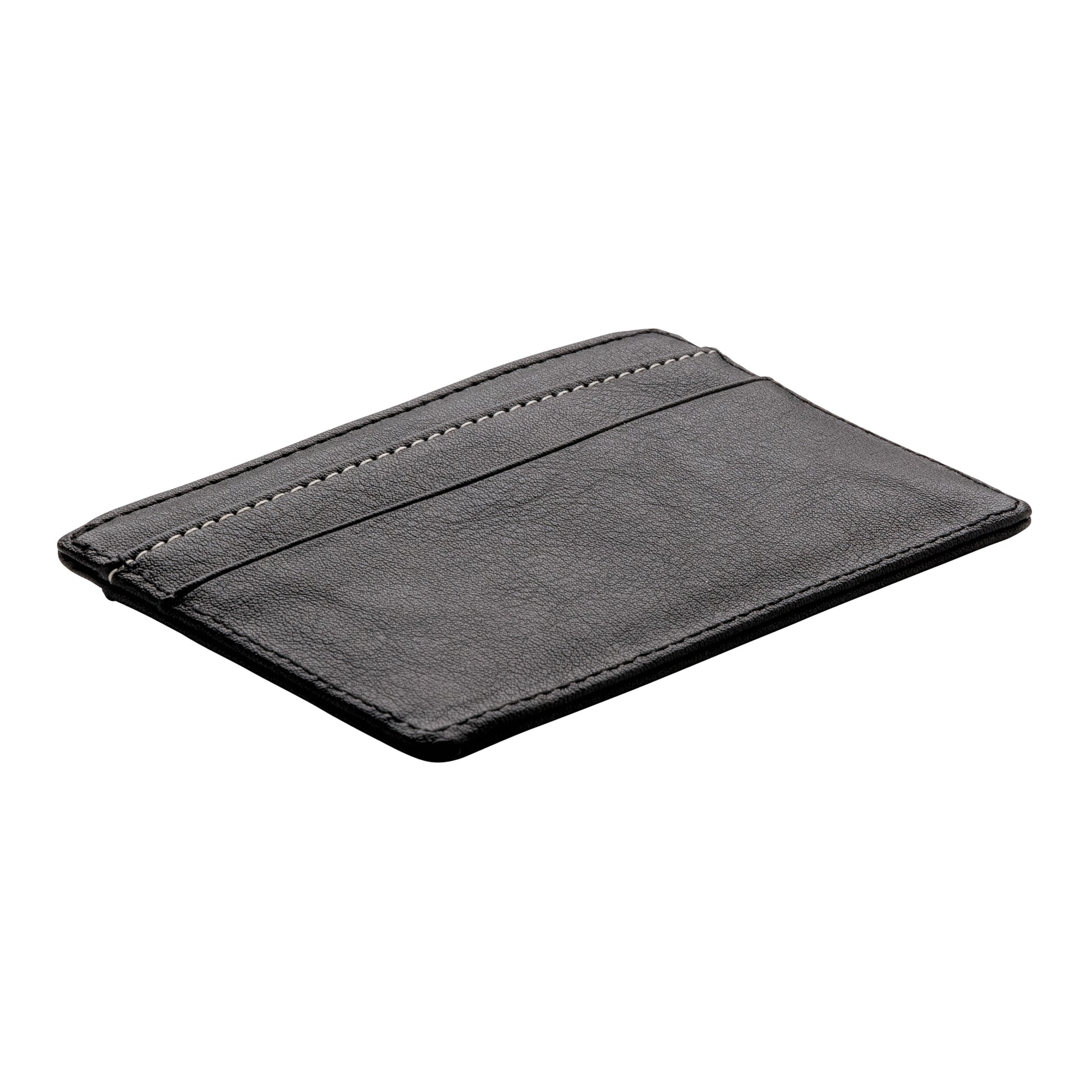Black - Side - Swiss Peak RFID Blocking Card Holder