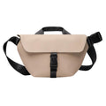 Greige - Front - Vinga Baltimore Recycled Sling Backpack