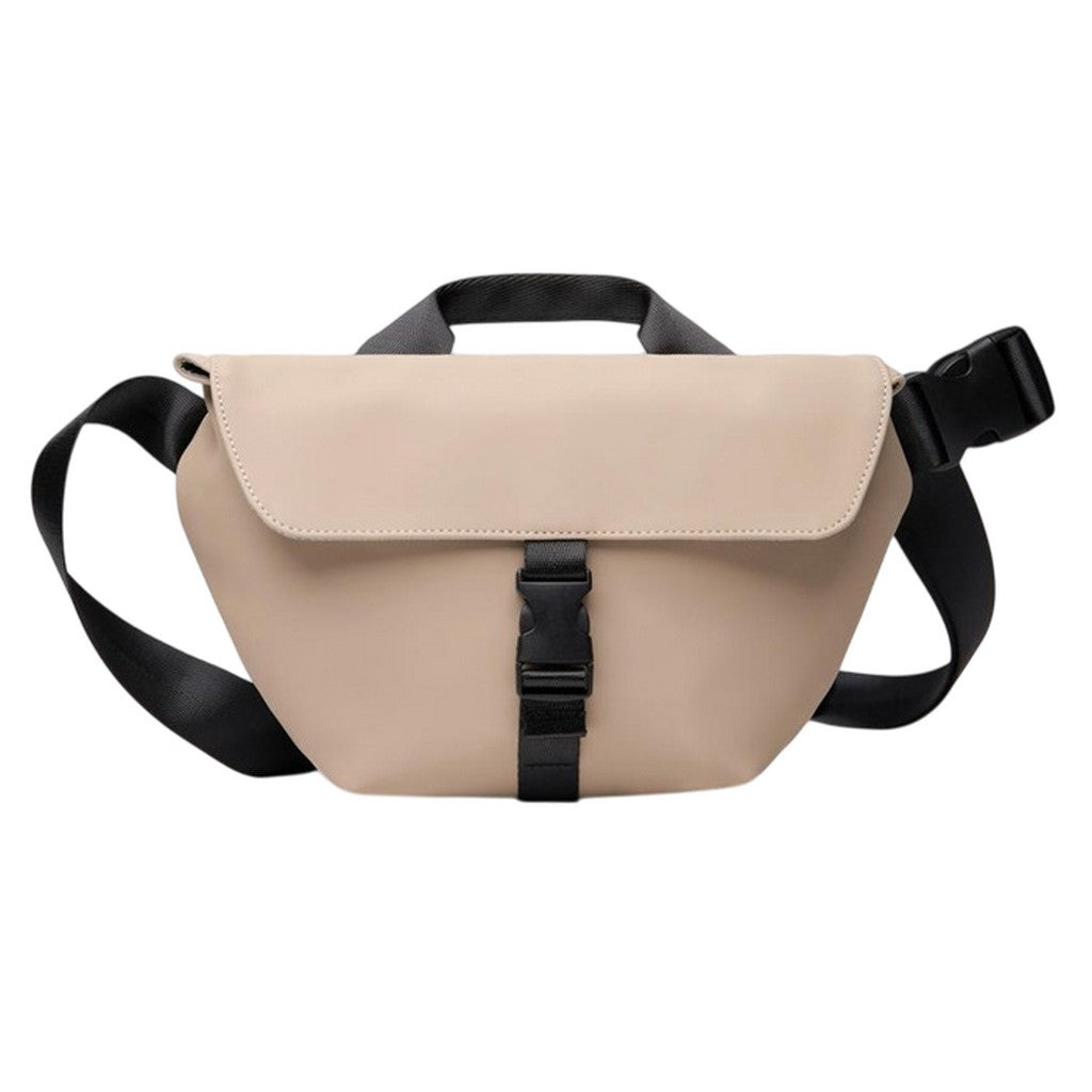 Greige - Front - Vinga Baltimore Recycled Sling Backpack