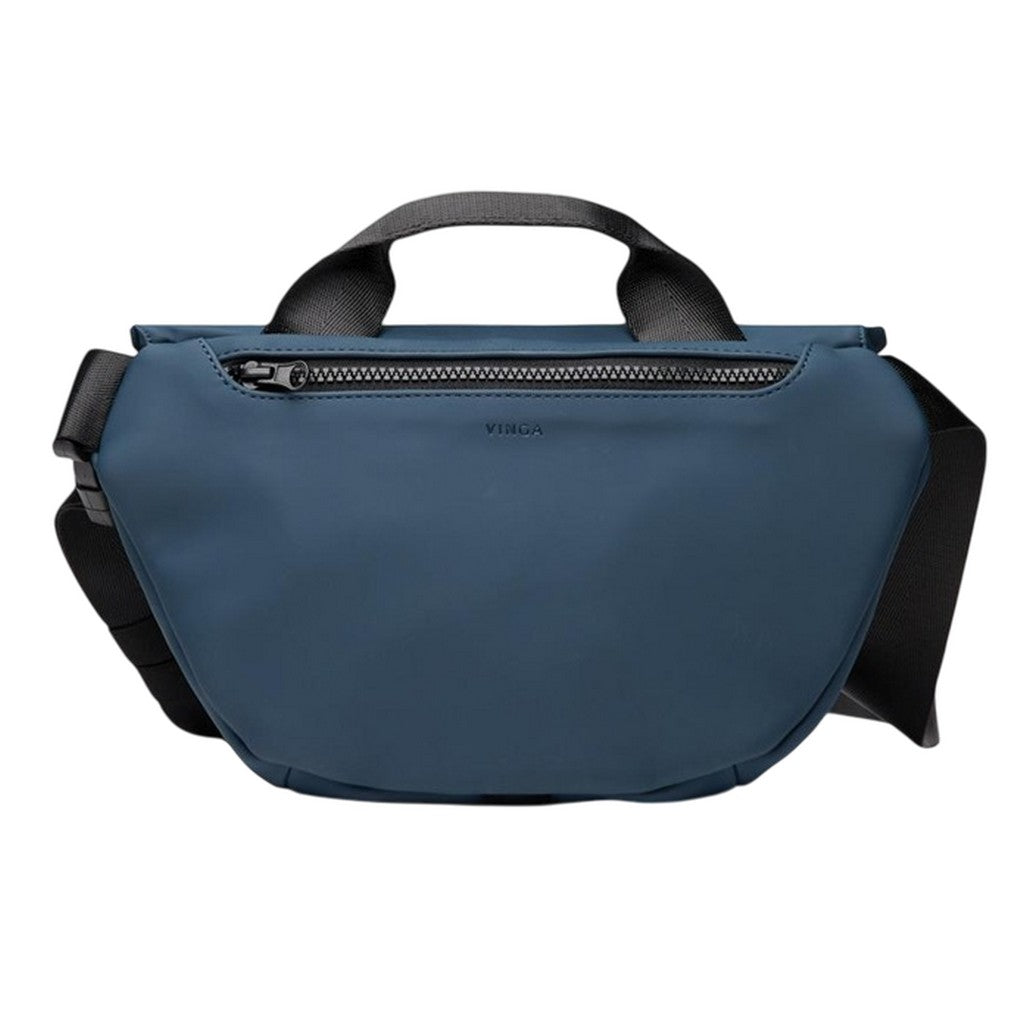 Navy - Back - Vinga Baltimore Recycled Sling Backpack