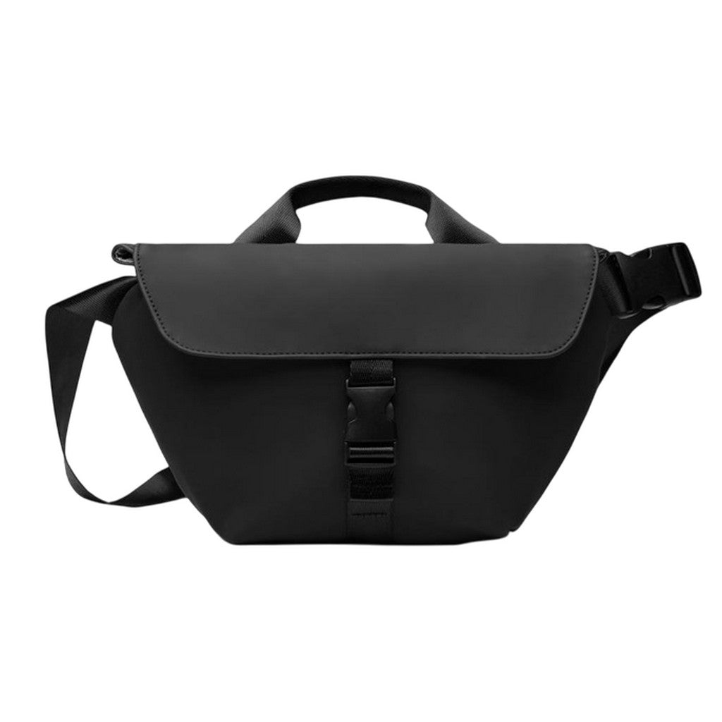 Black - Front - Vinga Baltimore Recycled Sling Backpack