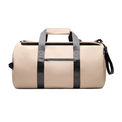Greige - Front - Vinga Baltimore Recycled Weekend Bag
