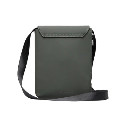 Green - Back - Vinga Baltimore Recycled Sling Backpack