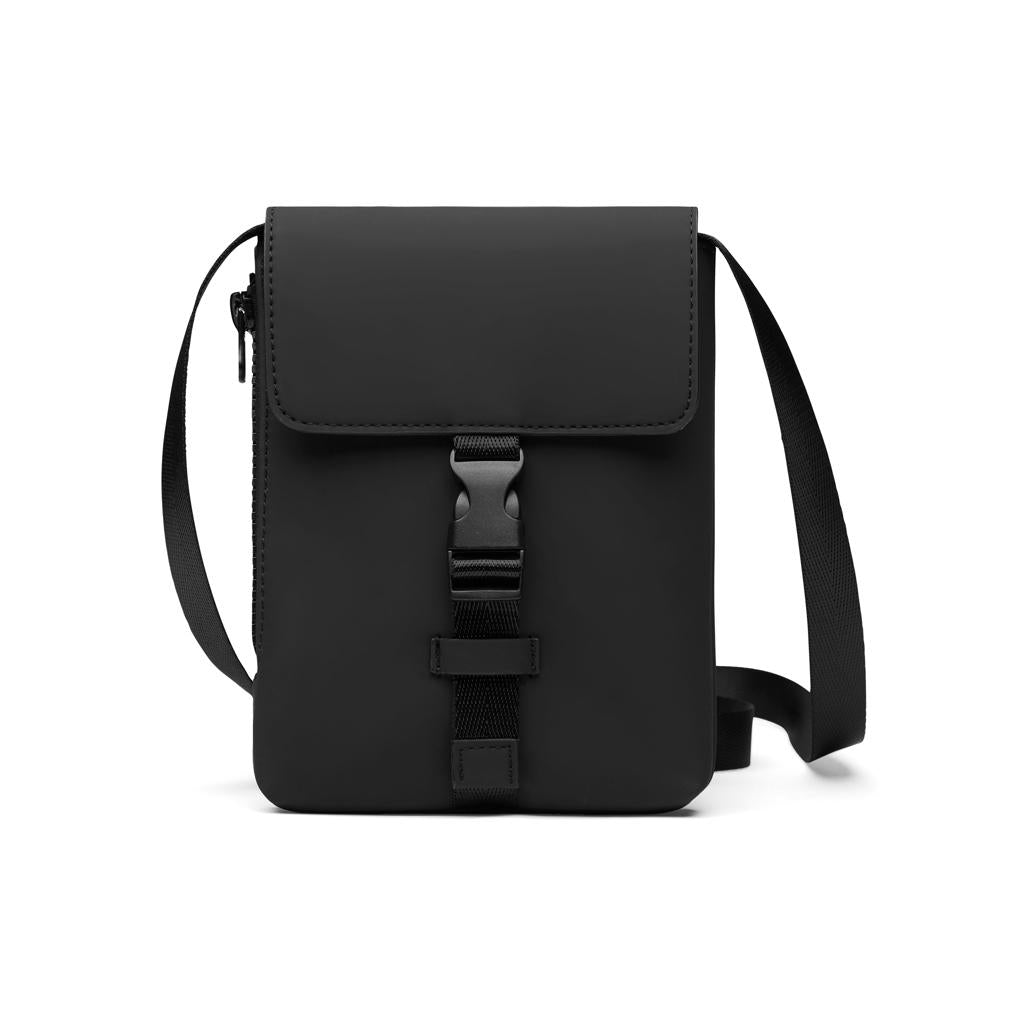Black - Back - Vinga Baltimore Recycled Sling Backpack