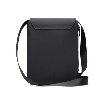 Black - Side - Vinga Baltimore Recycled Sling Backpack