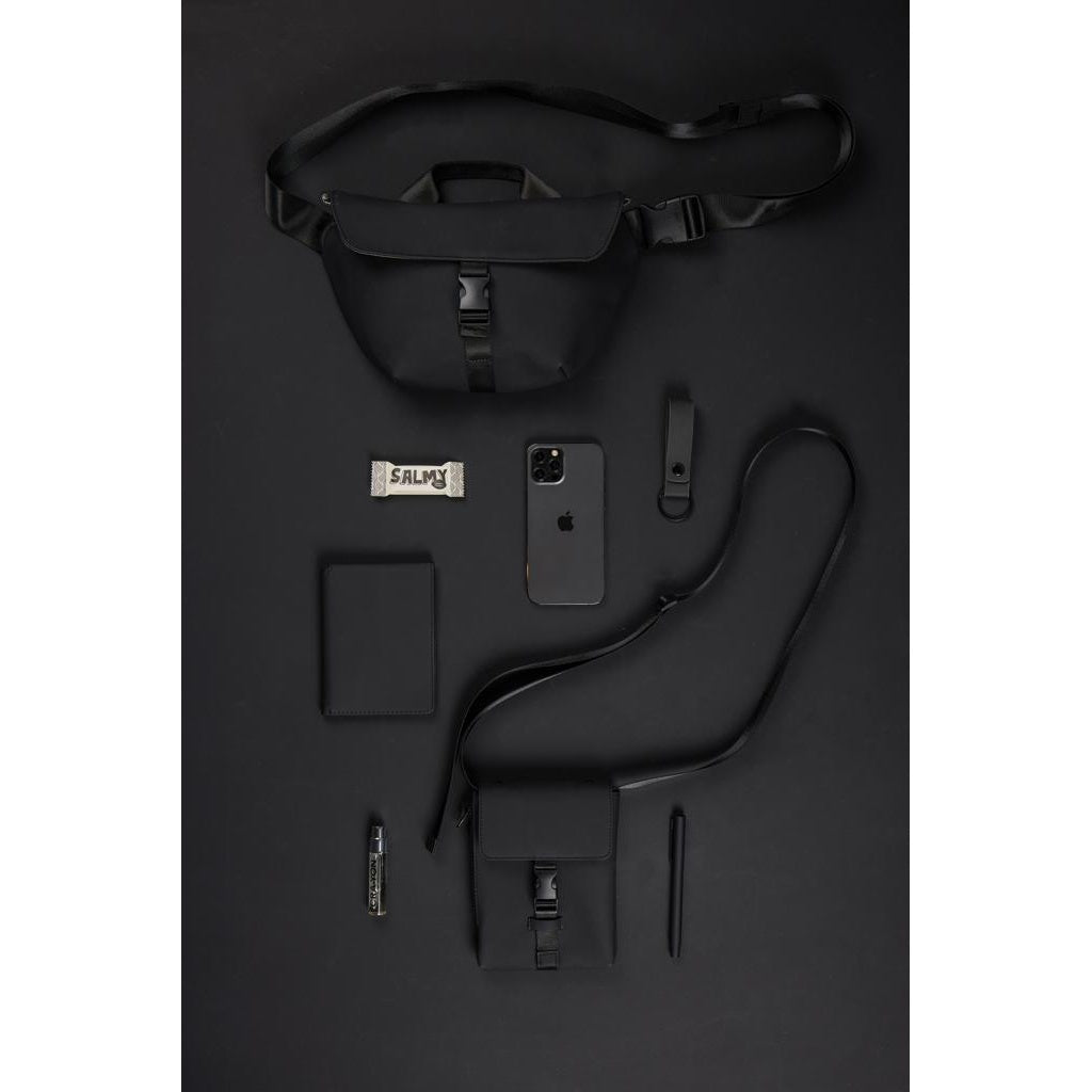 Black - Lifestyle - Vinga Baltimore Recycled Sling Backpack