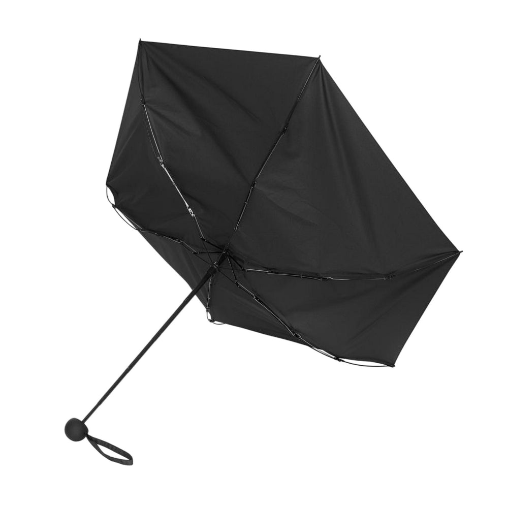 Black - Back - XD Collection Mini RPET Folding Umbrella