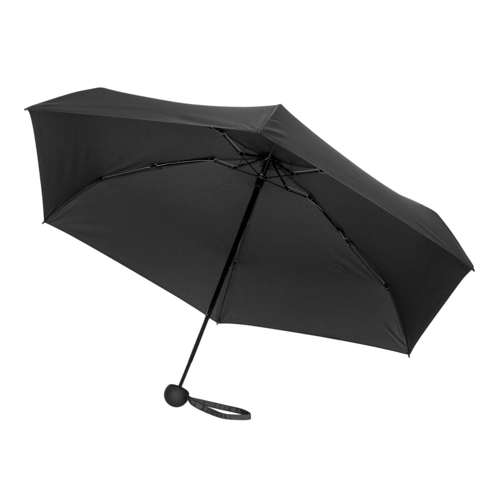 Black - Front - XD Collection Mini RPET Folding Umbrella