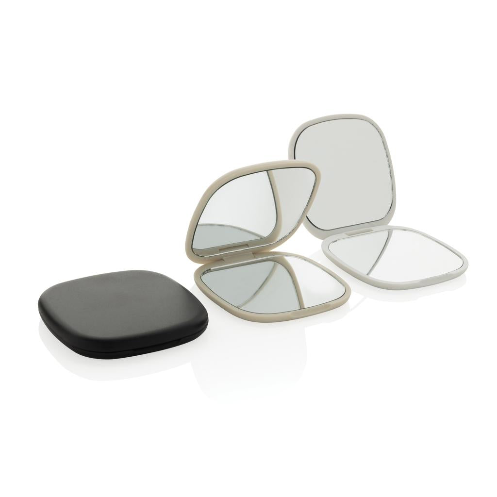 Black - Lifestyle - XD Collection Reflecta Recycled Plastic Hand Mirror