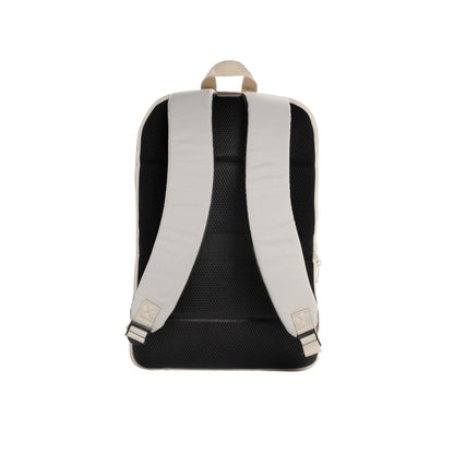 Beige - Back - XD Collection Flexpack Aware RPET Slim Laptop Backpack