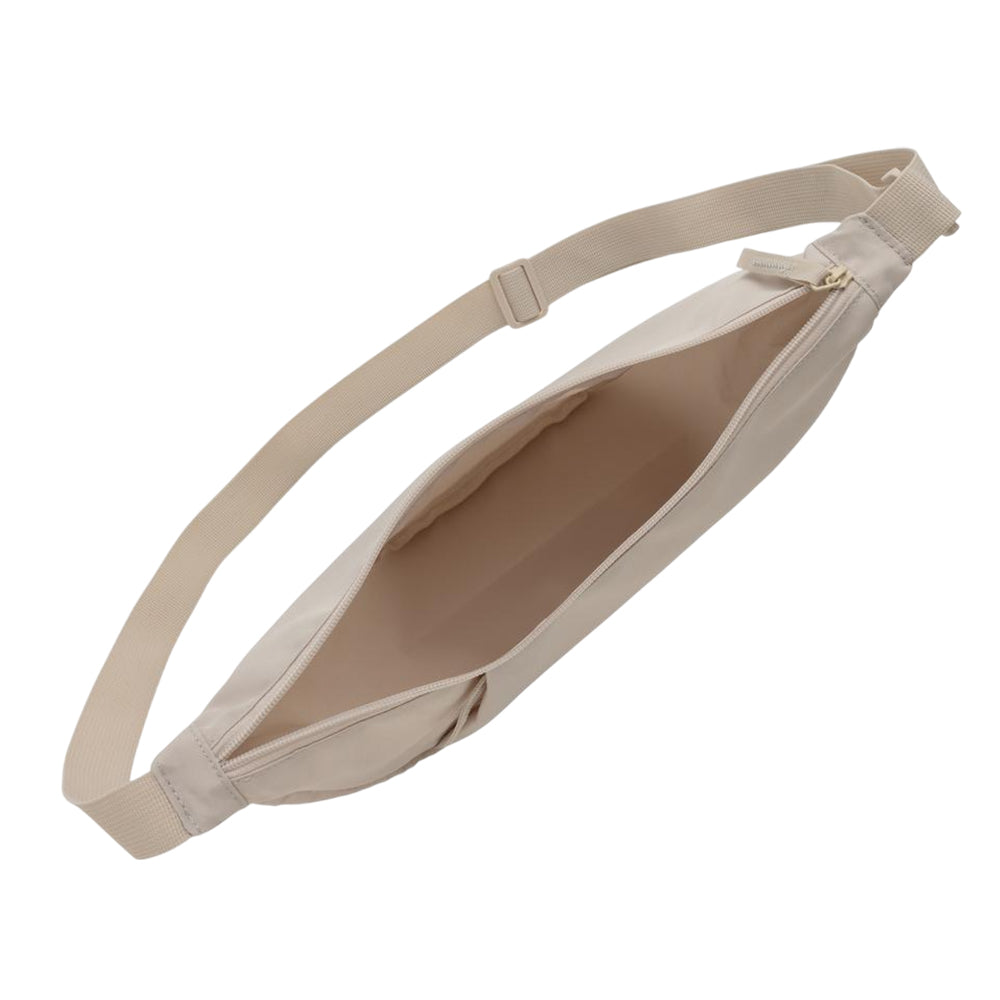 Beige - Side - XD Collection Crescent XL Half Moon RPET Aware 10L Crossbody Bag