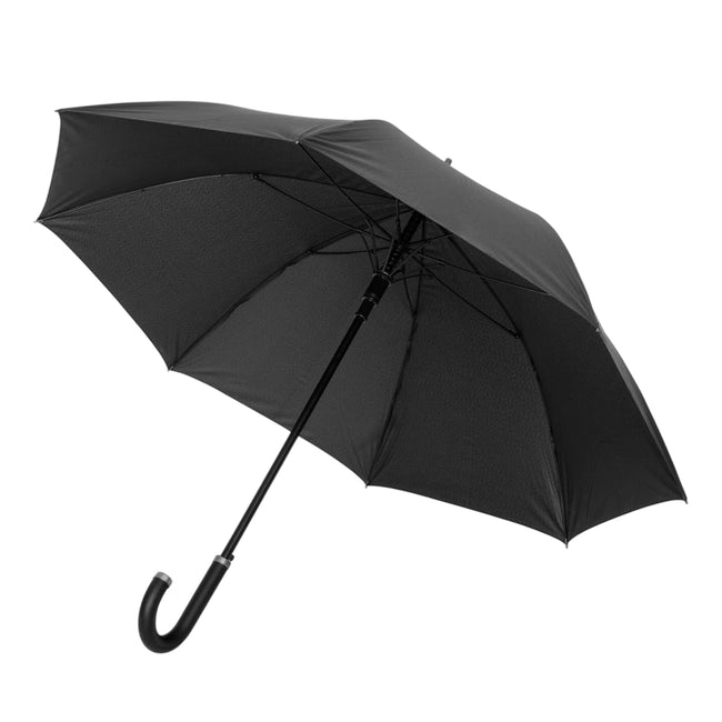 Black - Back - Swiss Peak Vero RPET Stick Umbrella