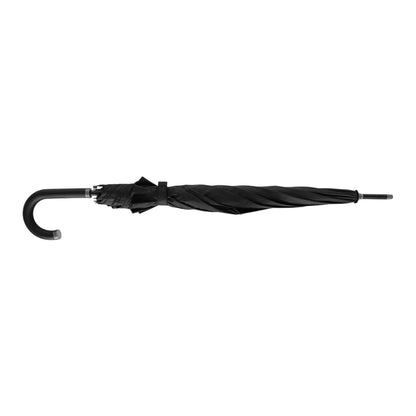 Black - Lifestyle - Swiss Peak Vero RPET Stick Umbrella