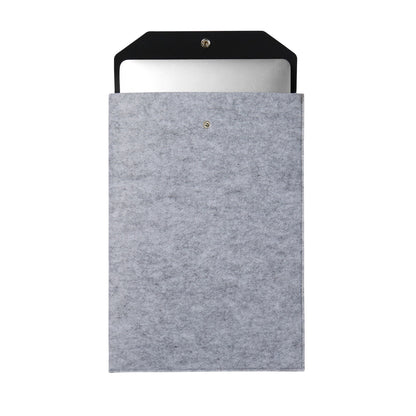 Grey - Back - Vinga Albon Recycled Felt Laptop Sleeve
