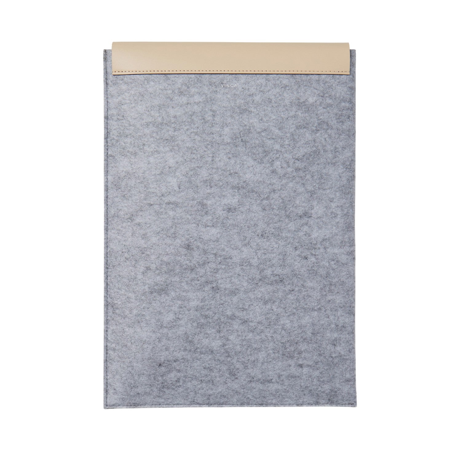 Grey - Side - Vinga Albon Recycled Felt Laptop Sleeve