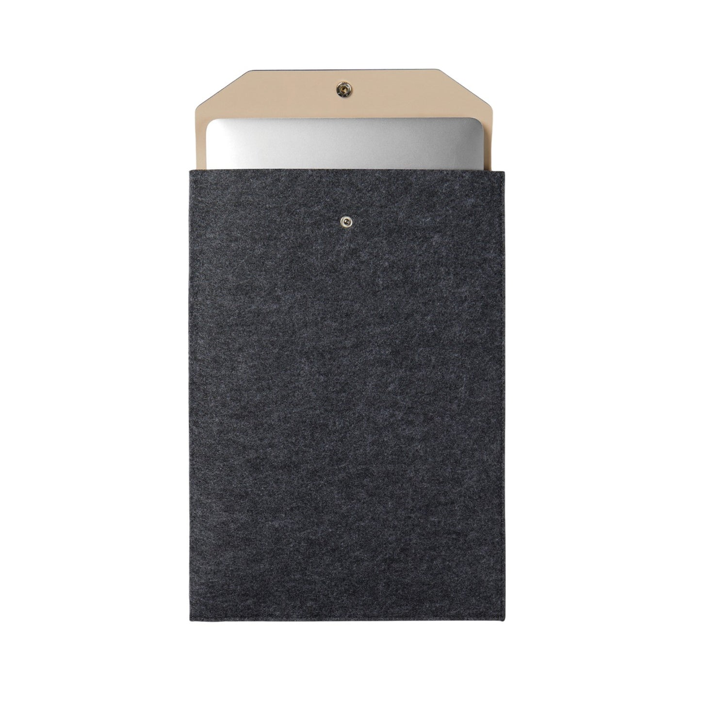 Black - Back - Vinga Albon Recycled Felt Laptop Sleeve