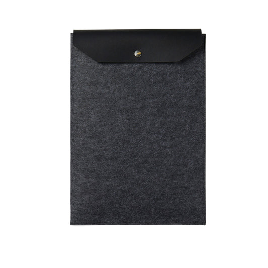 Black - Front - Vinga Albon Recycled Felt Laptop Sleeve