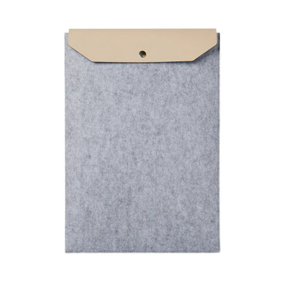 Grey - Front - Vinga Albon Recycled Felt Laptop Sleeve
