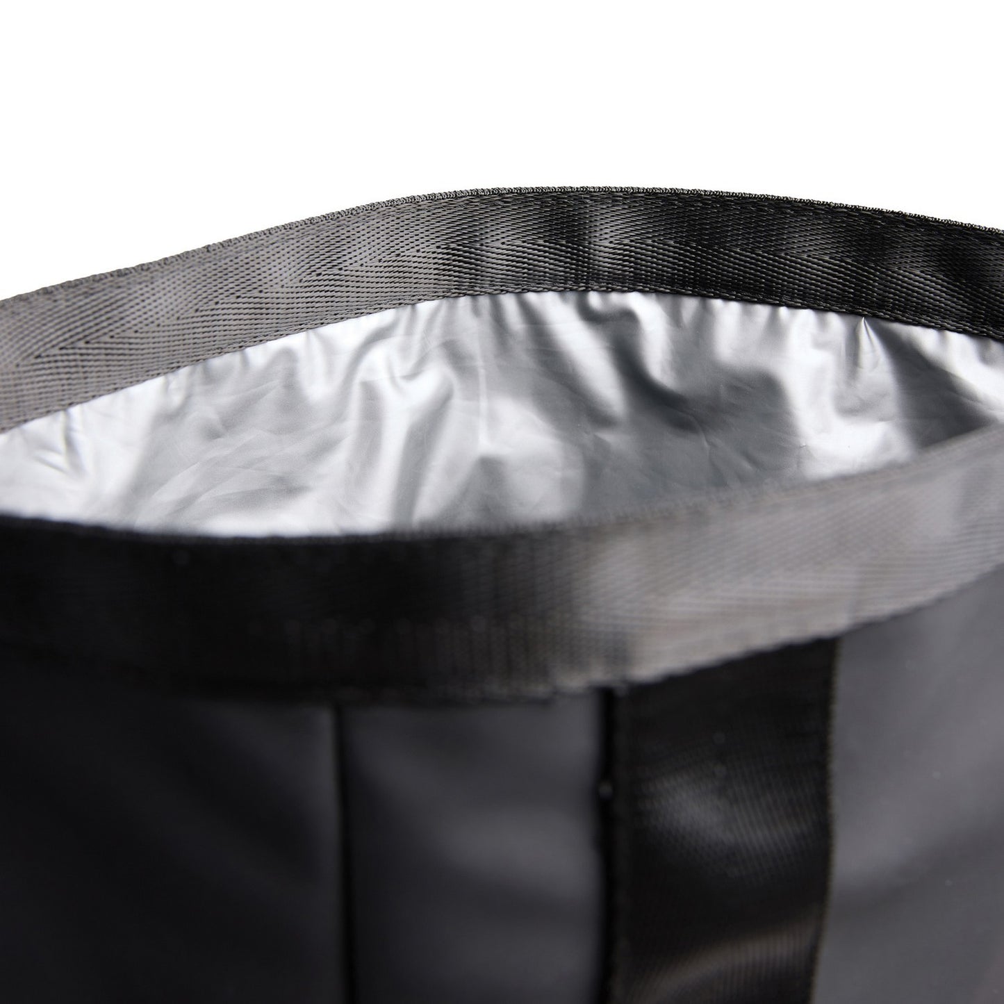 Black - Side - Vinga Baltimore Recycled Roll Top Cooler Bag