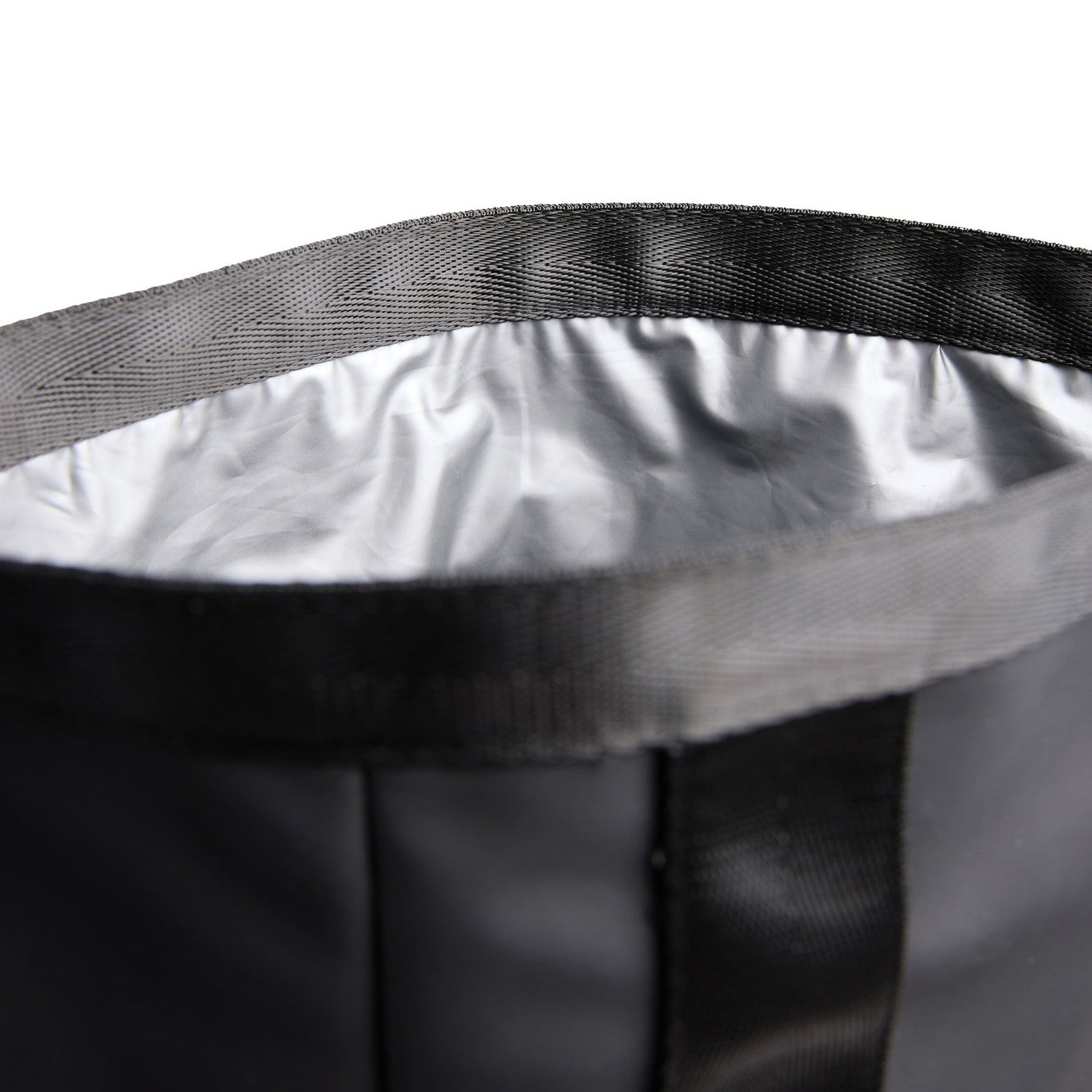 Black - Side - Vinga Baltimore Recycled Roll Top Cooler Bag