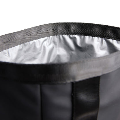 Black - Side - Vinga Baltimore Recycled Roll Top Cooler Bag
