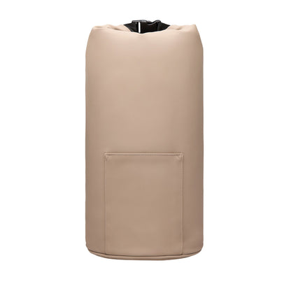 Greige - Front - Vinga Baltimore Recycled Roll Top Cooler Bag