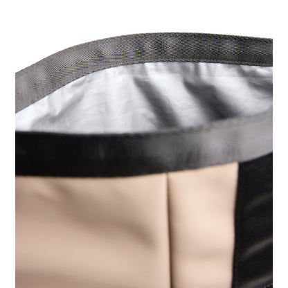 Greige - Side - Vinga Baltimore Recycled Roll Top Cooler Bag