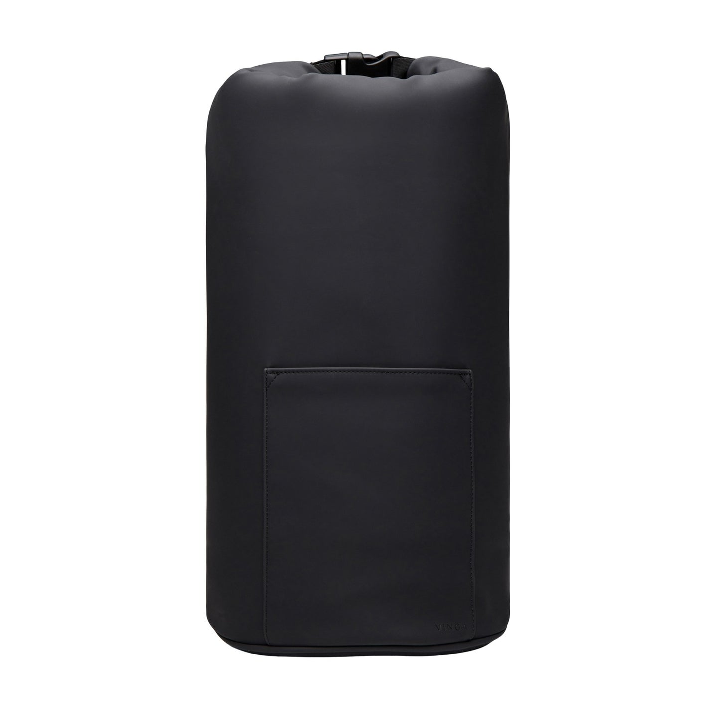 Black - Front - Vinga Baltimore Recycled Roll Top Cooler Bag