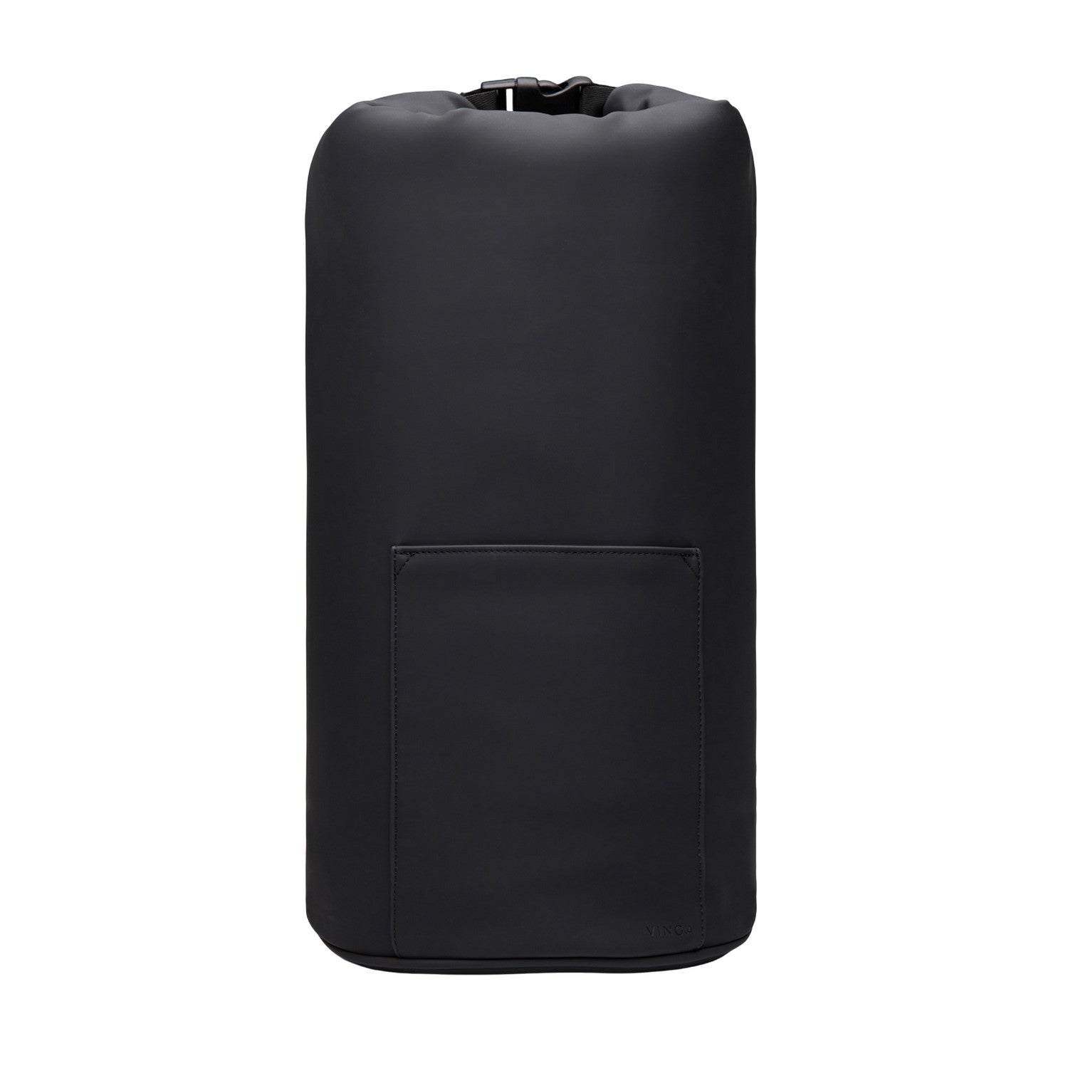 Black - Front - Vinga Baltimore Recycled Roll Top Cooler Bag
