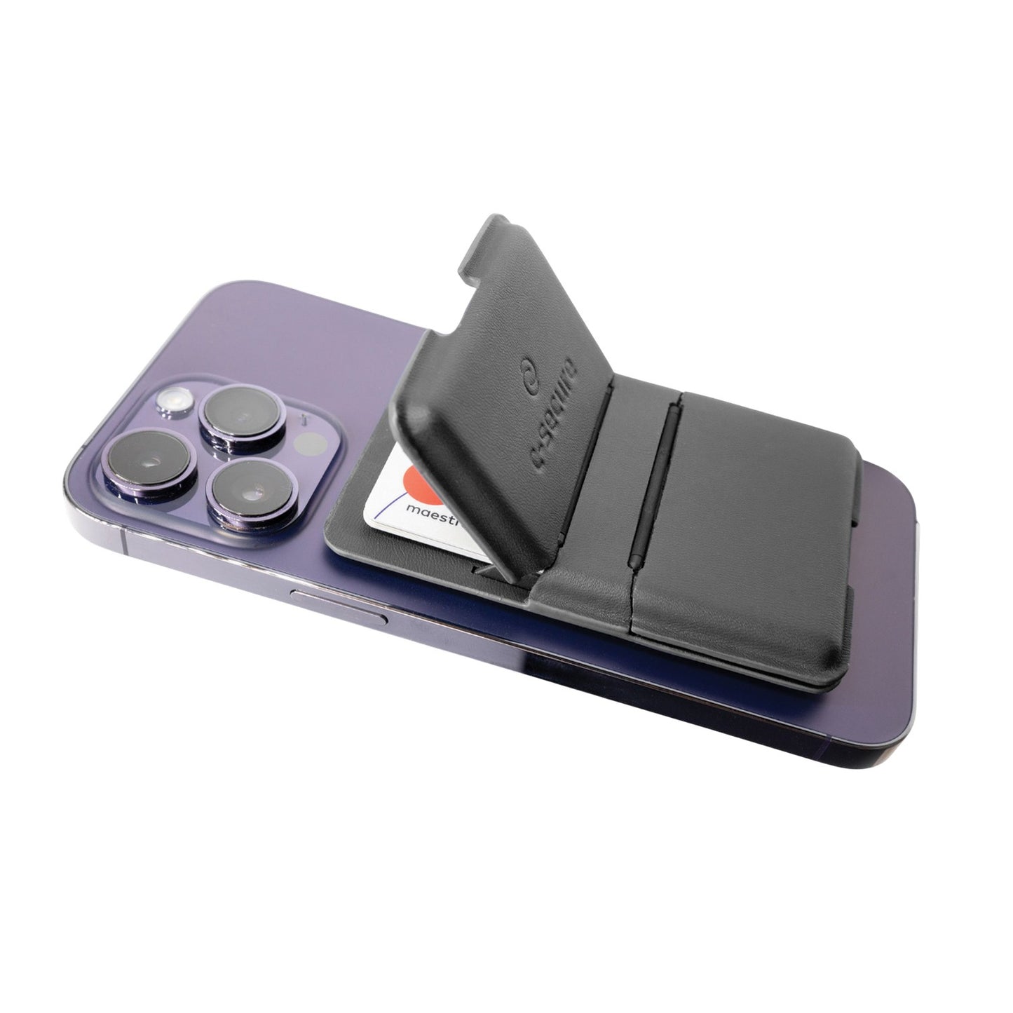 Black - Pack Shot - C-Secure MagSafe Phone Wallet
