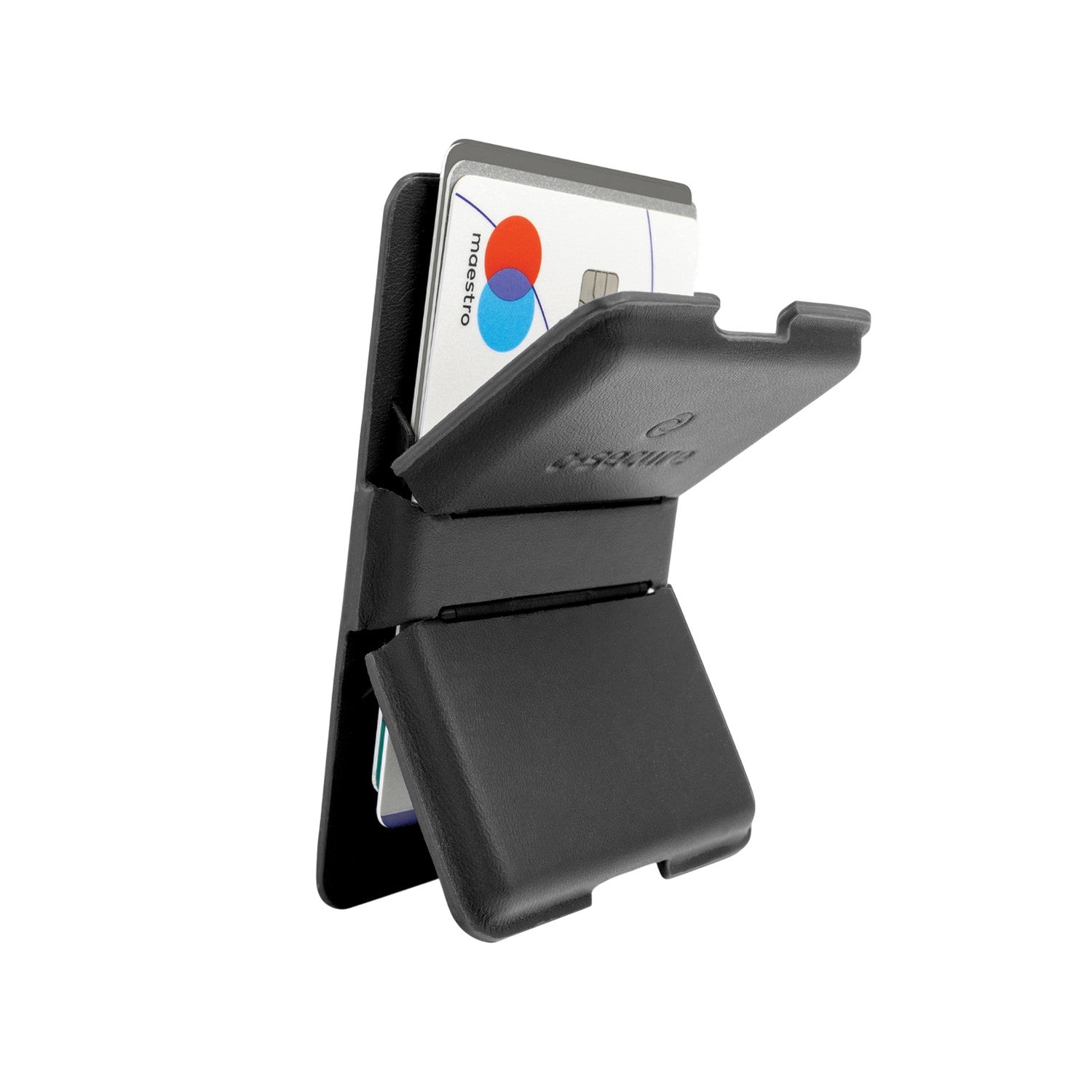 Black - Front - C-Secure MagSafe Phone Wallet