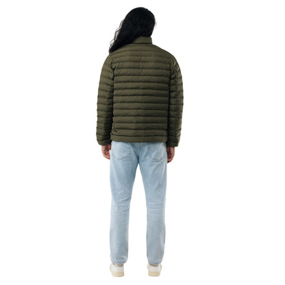 Khaki - Pack Shot - Iqoniq Mens Maiko Recycled Polyester Padded Jacket