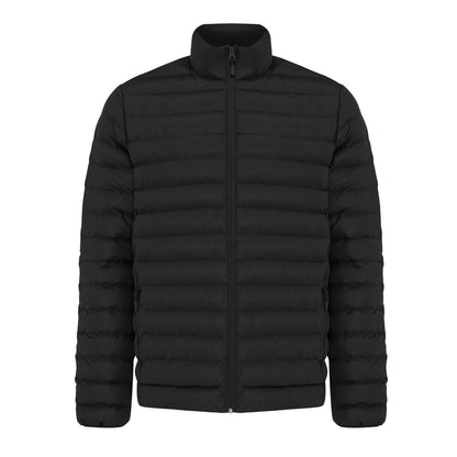 Black - Front - Iqoniq Mens Maiko Recycled Polyester Padded Jacket