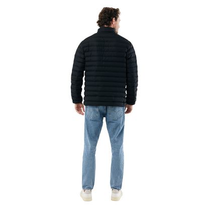 Black - Pack Shot - Iqoniq Mens Maiko Recycled Polyester Padded Jacket