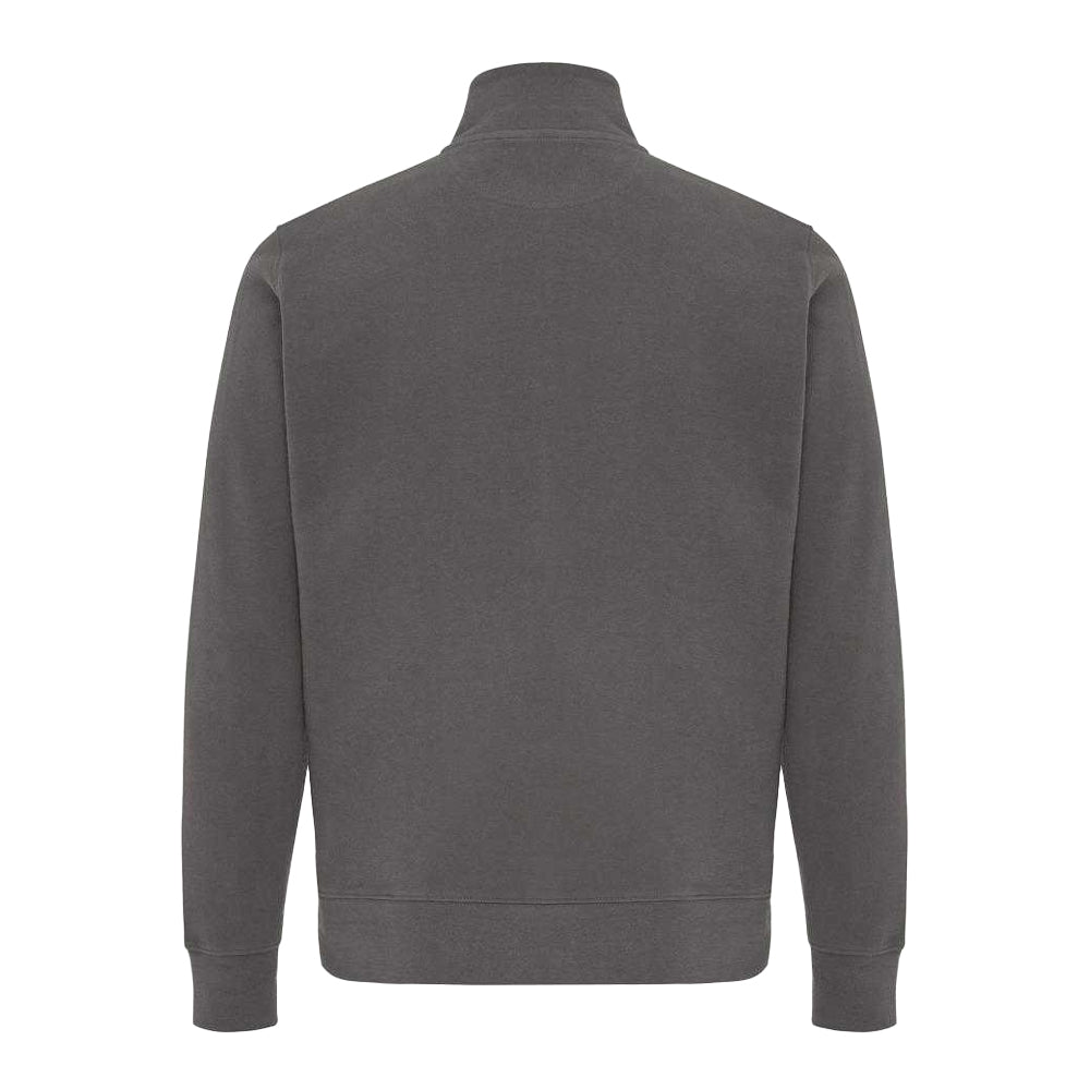 Anthracite - Back - Iqoniq Unisex Adult Elgon Recycled Cotton Quarter Zip Sweater Top